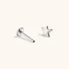 Classic Star Push Pin Flat Back Earring sold by Maison Miru
