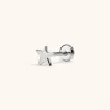 Classic Star Push Pin Flat Back Earring sold by Maison Miru