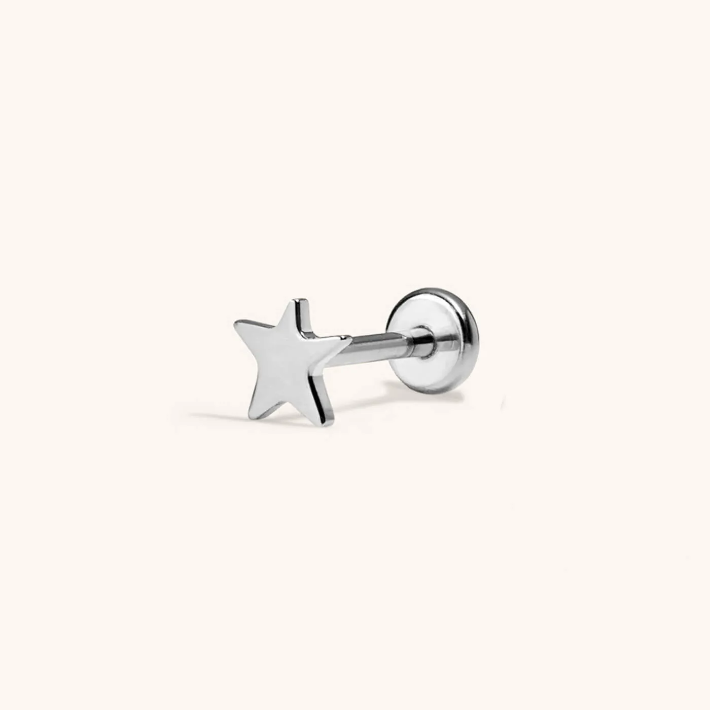 Classic Star Push Pin Flat Back Earring sold by Maison Miru product image thumbnail 4