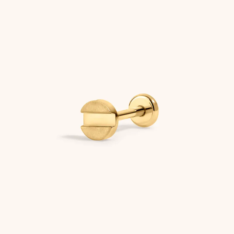 Bolt Push Pin Flat Back Earring sold by Maison Miru