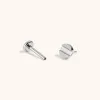 Bolt Push Pin Flat Back Earring sold by Maison Miru
