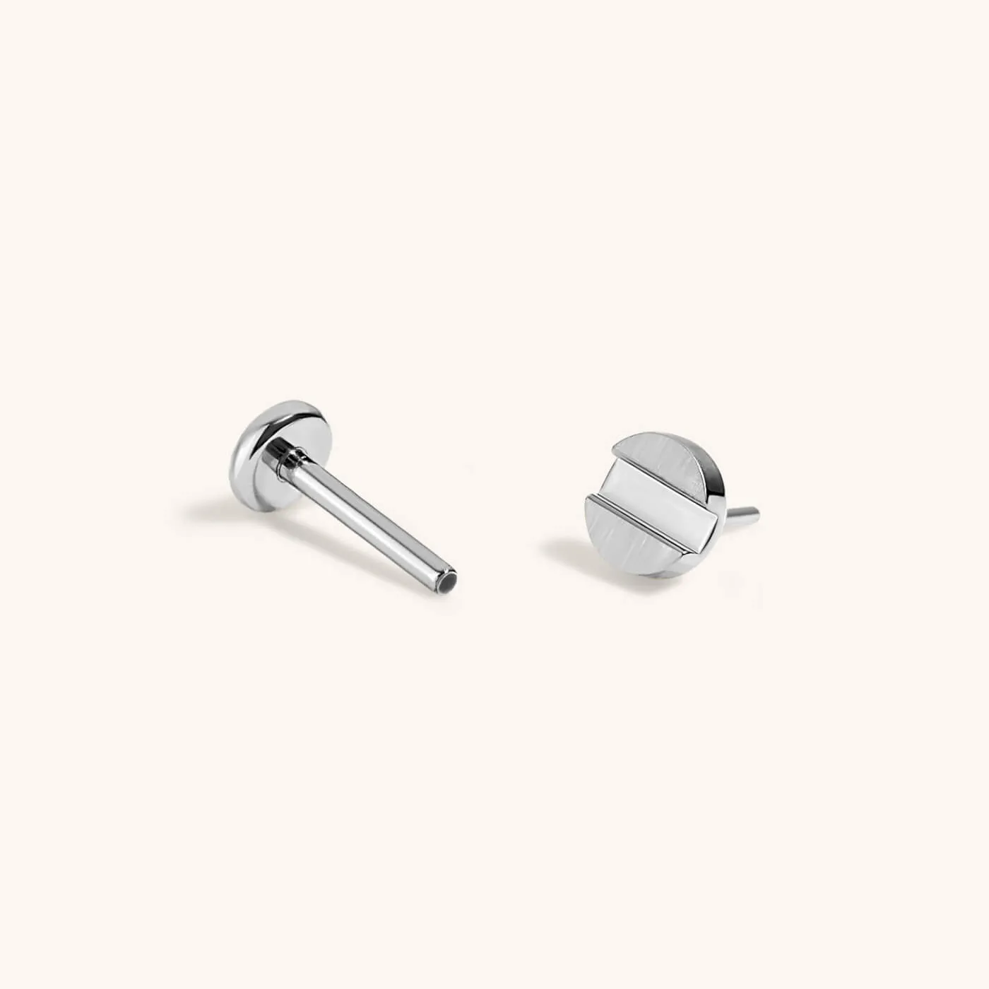 Bolt Push Pin Flat Back Earring sold by Maison Miru product image thumbnail 5