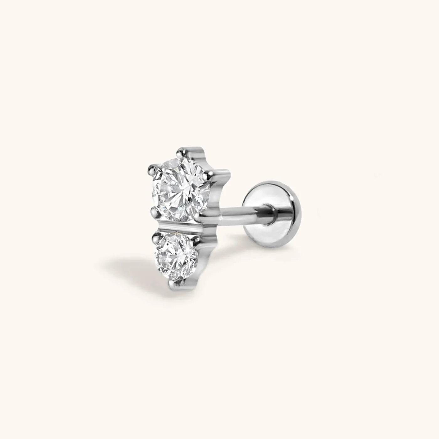 Gaia Push Pin Flat Back Earring sold by Maison Miru product image thumbnail 3