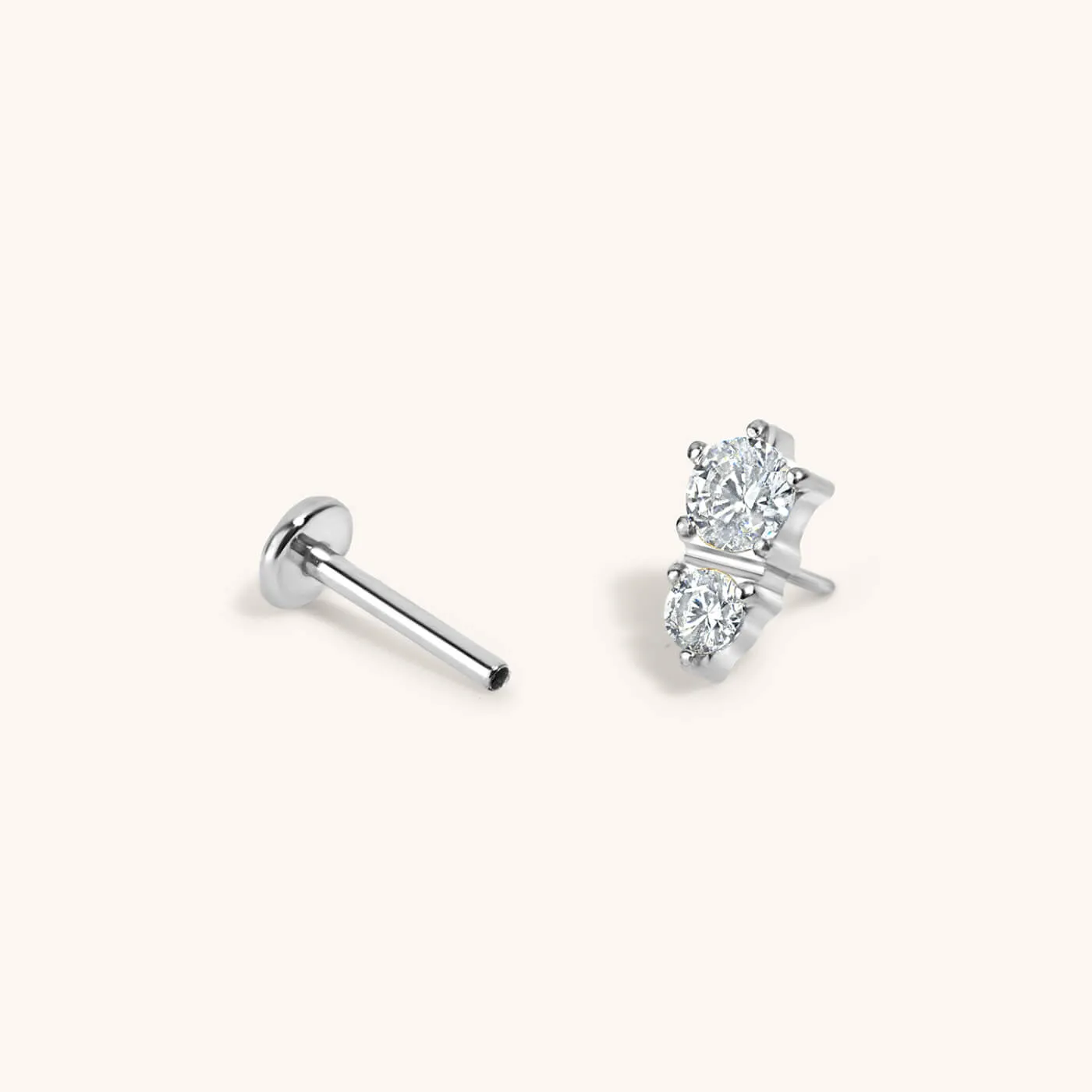 Gaia Push Pin Flat Back Earring sold by Maison Miru product image thumbnail 4