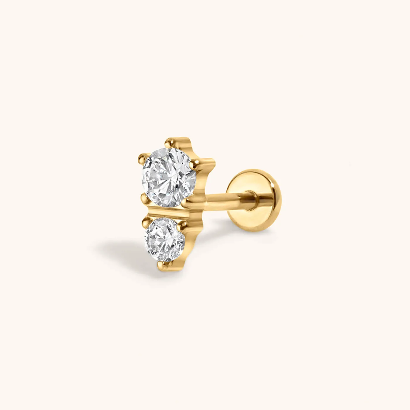 Gaia Push Pin Flat Back Earring sold by Maison Miru