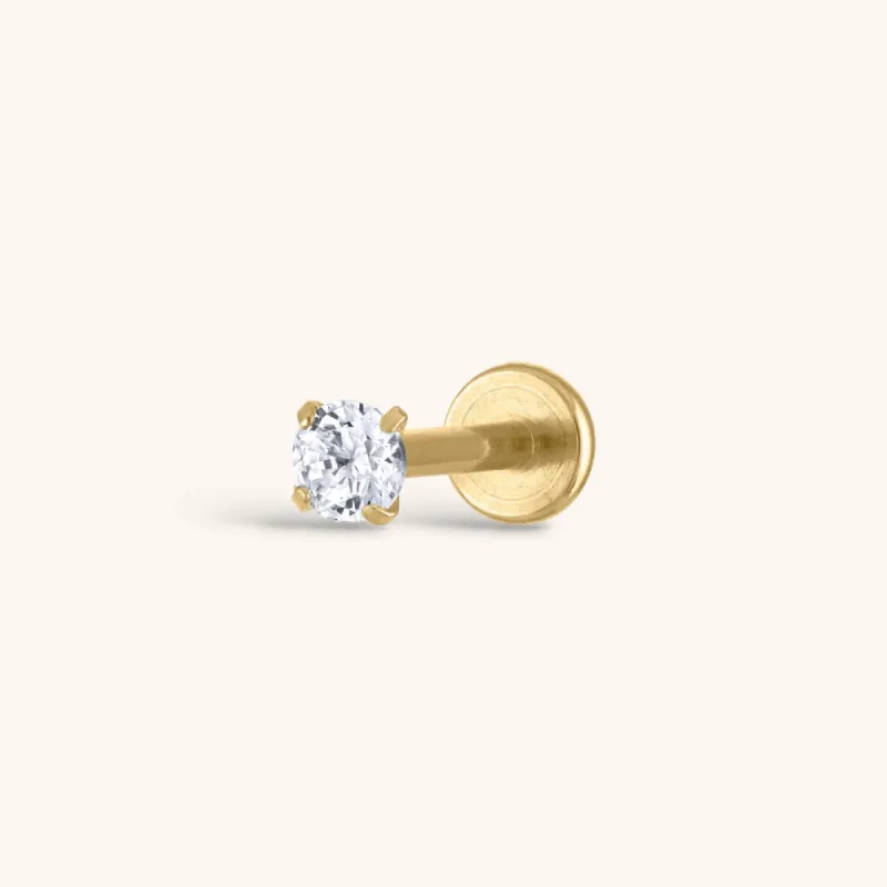 Celestial Crystal Threaded Flat Back Earring sold by Maison Miru