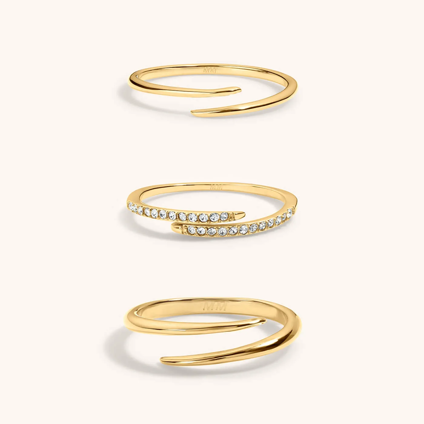 Infinite Stacking Ring Trio sold by Maison Miru