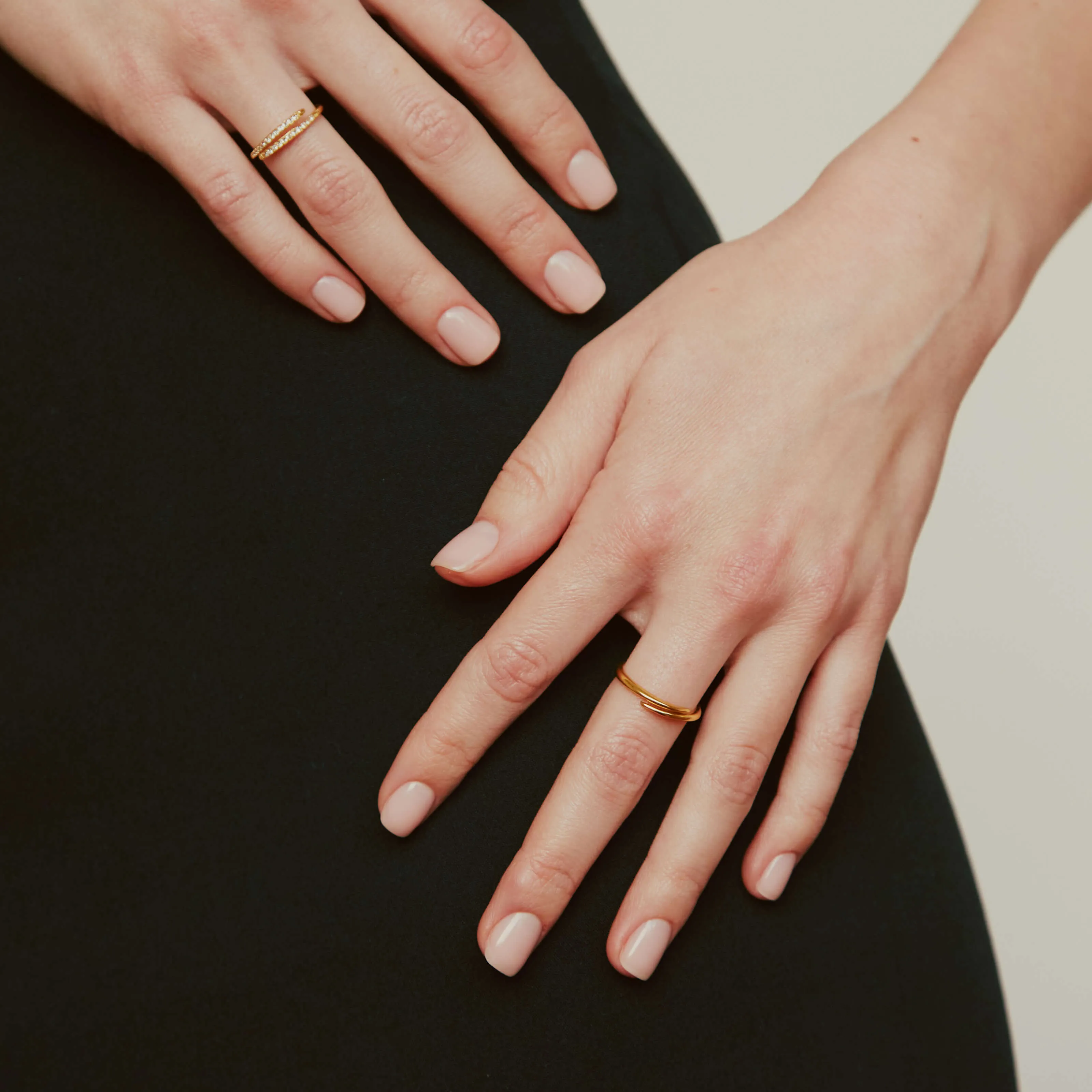 Infinite Stacking Ring Trio sold by Maison Miru product image thumbnail 5