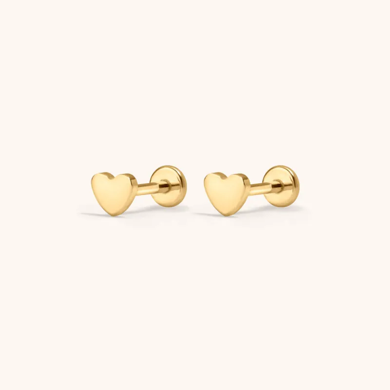 Classic Heart Nap Earrings sold by Maison Miru