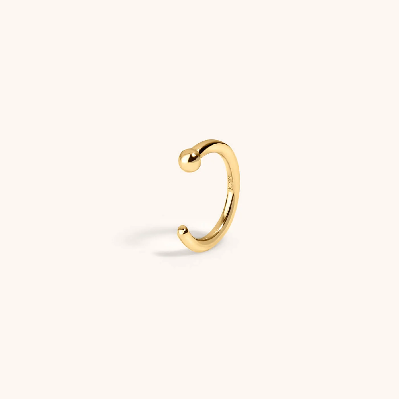 Tiny Secret Nose Hoop Ring in 14k Gold sold by Maison Miru