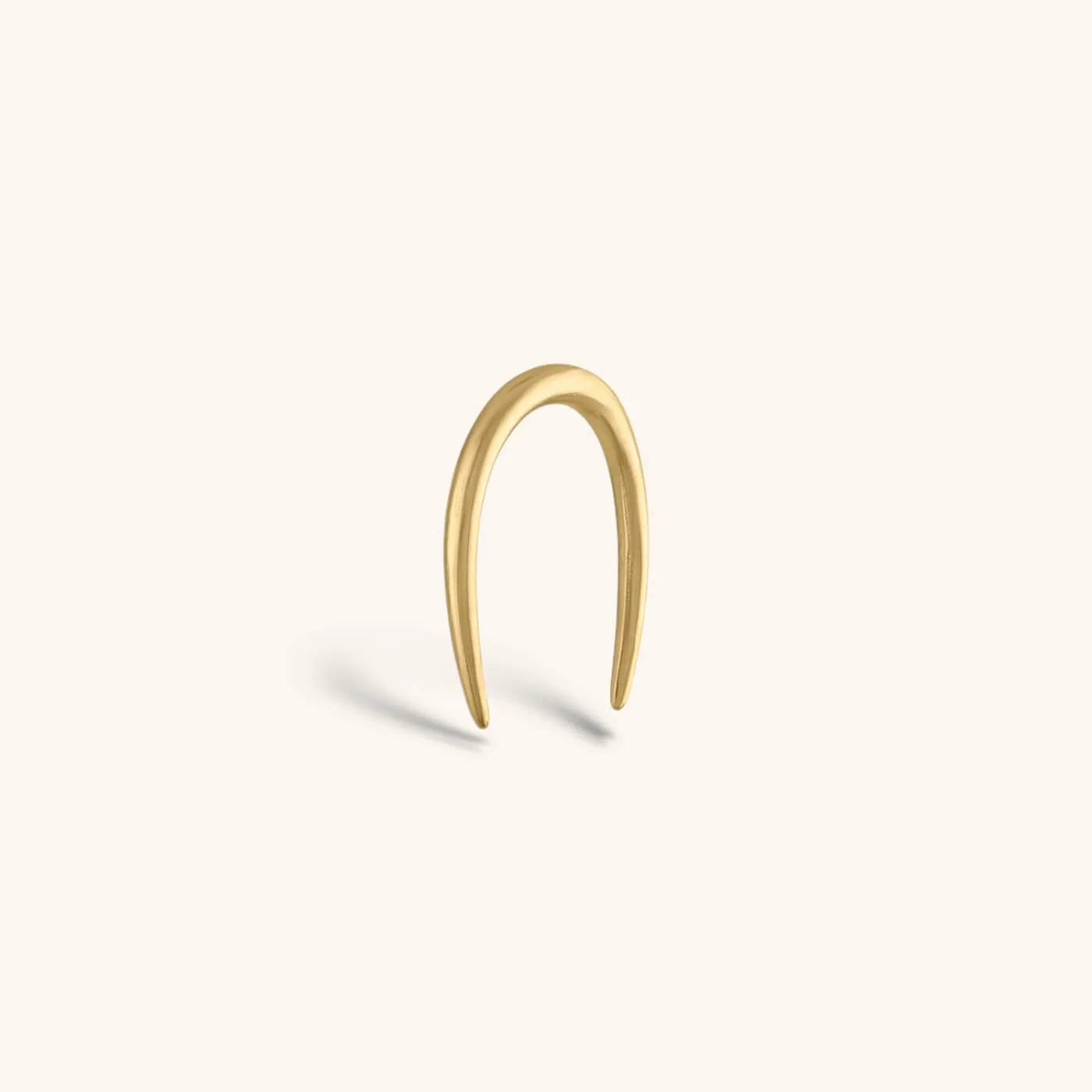 Whisper Open Hoop Earrings in 14k Gold sold by Maison Miru product image thumbnail 4