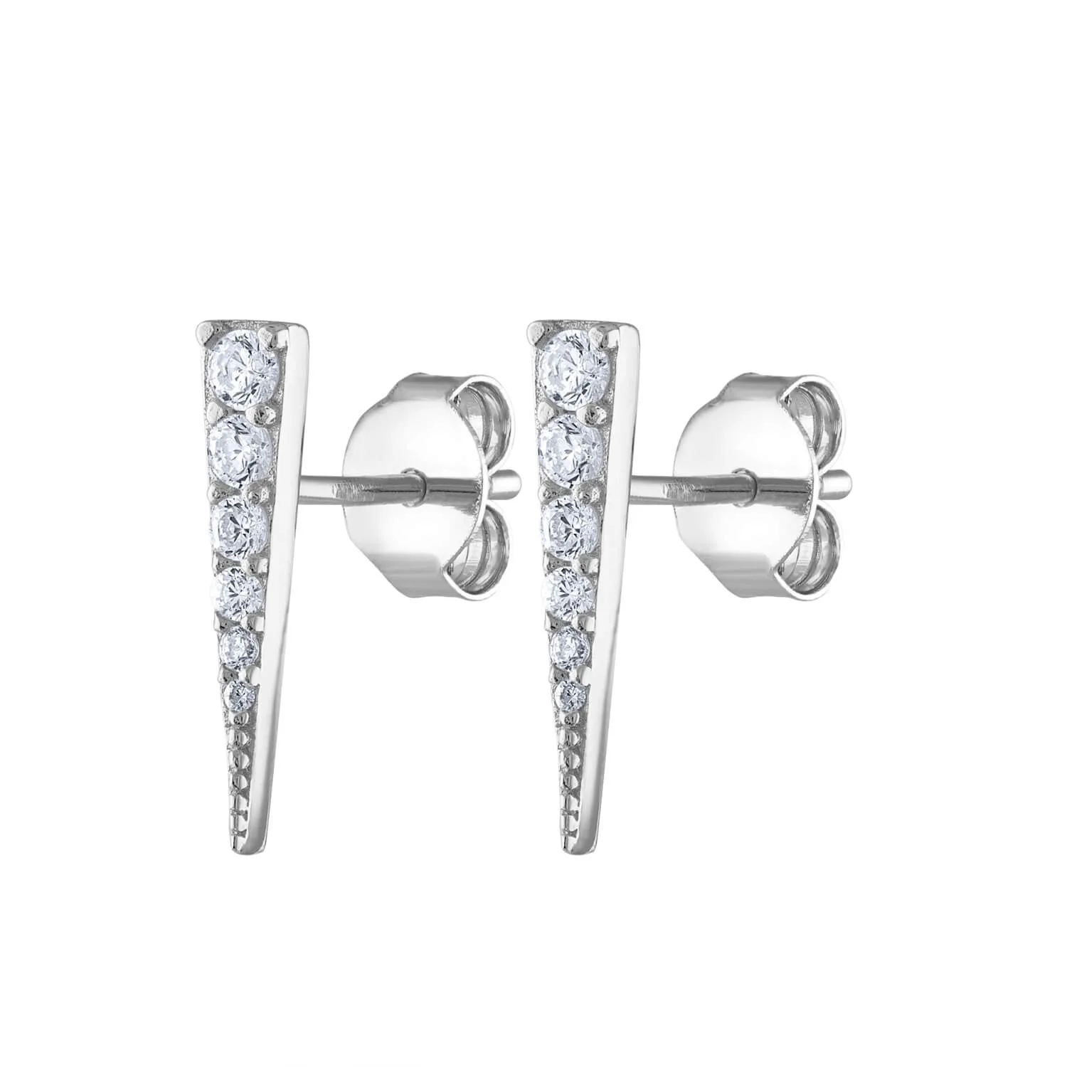 Sample Item: Pave Spike Studs in Sterling Silver sold by Maison Miru