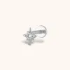 North Star Threaded Flat Back Earring sold by Maison Miru