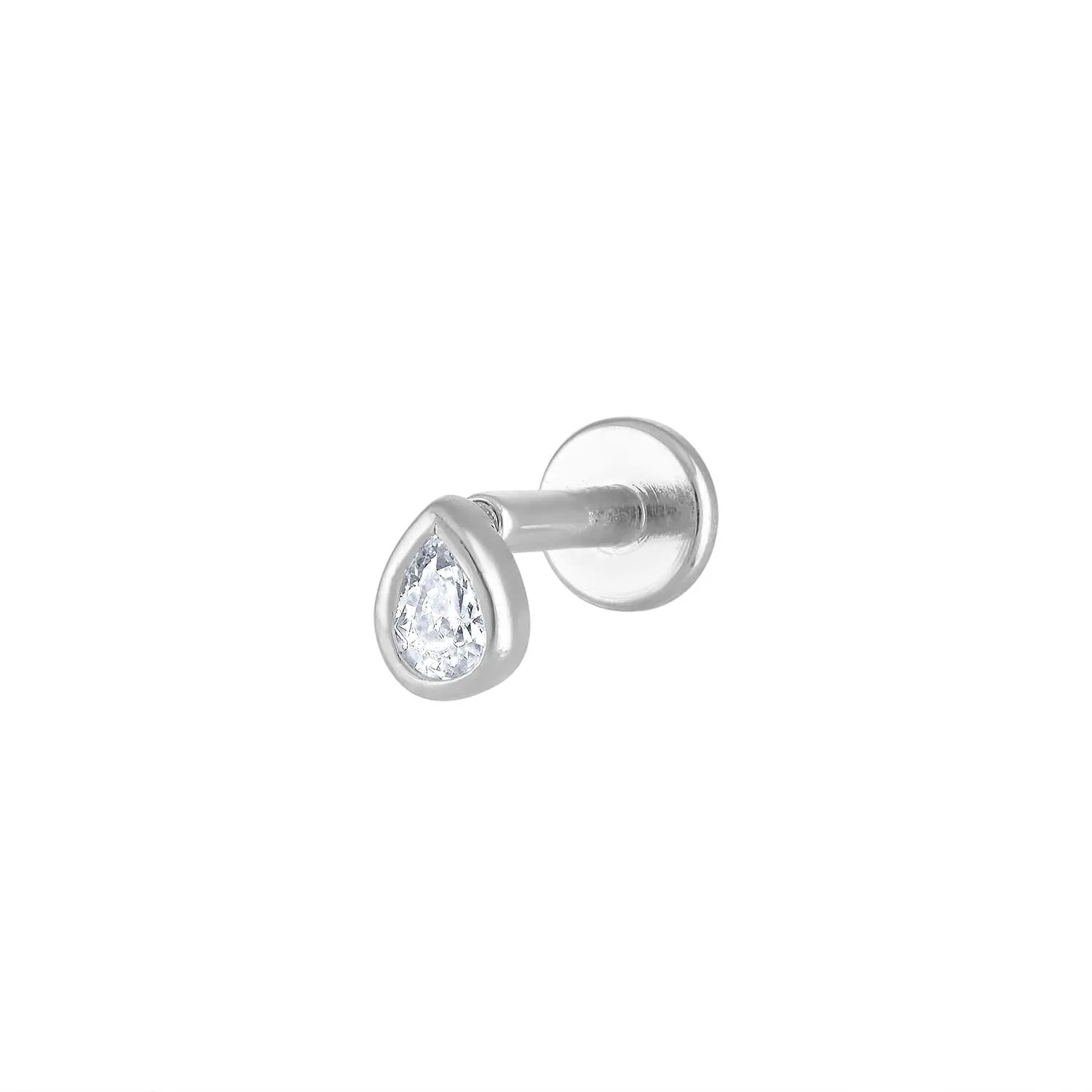 Sample Item: Tiny Dewdrop Threaded Flat Back Earring sold by Maison Miru product image thumbnail 5