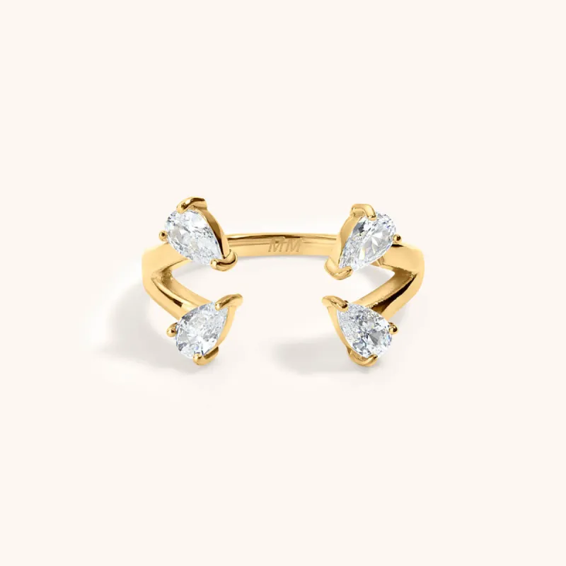 Floating Dewdrop Stacking Ring IV sold by Maison Miru