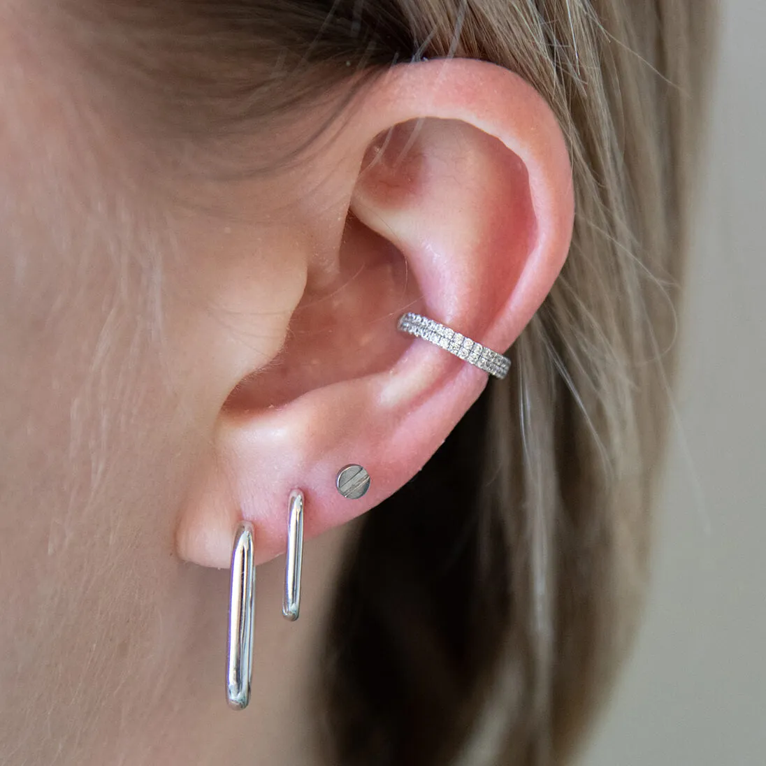 Sample Item: Bolt Push Pin Flat Back Earring sold by Maison Miru product image thumbnail 2