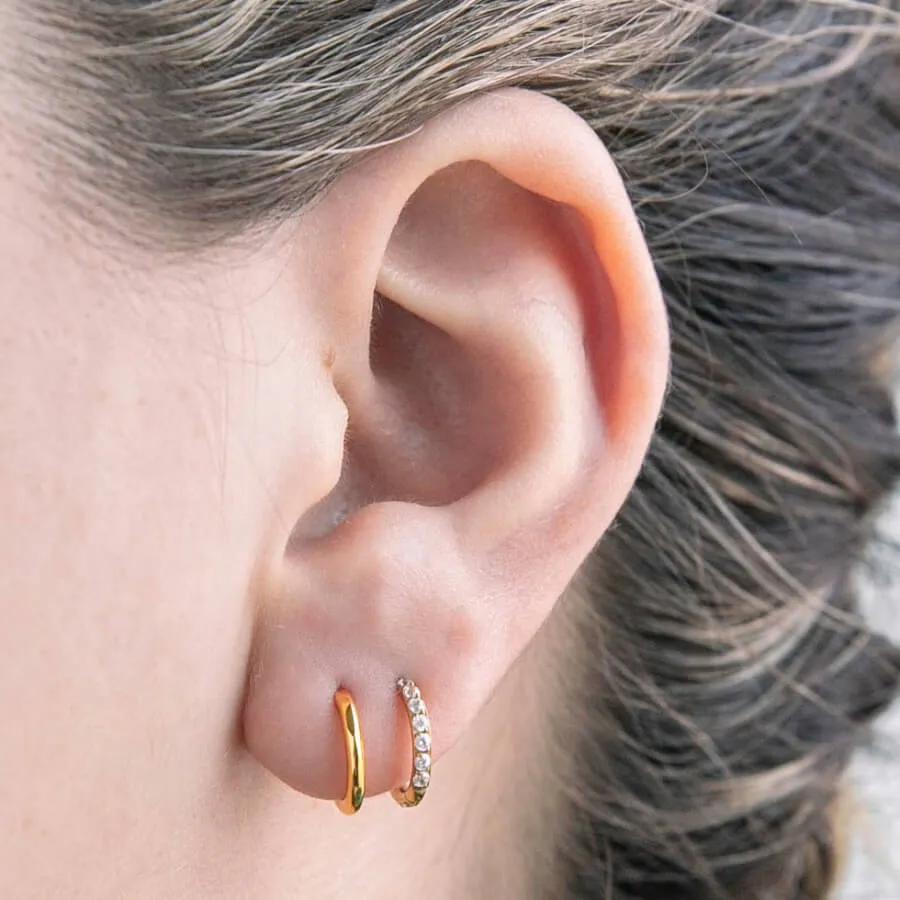 Everyday Hoop Duo in Titanium sold by Maison Miru product image thumbnail 2