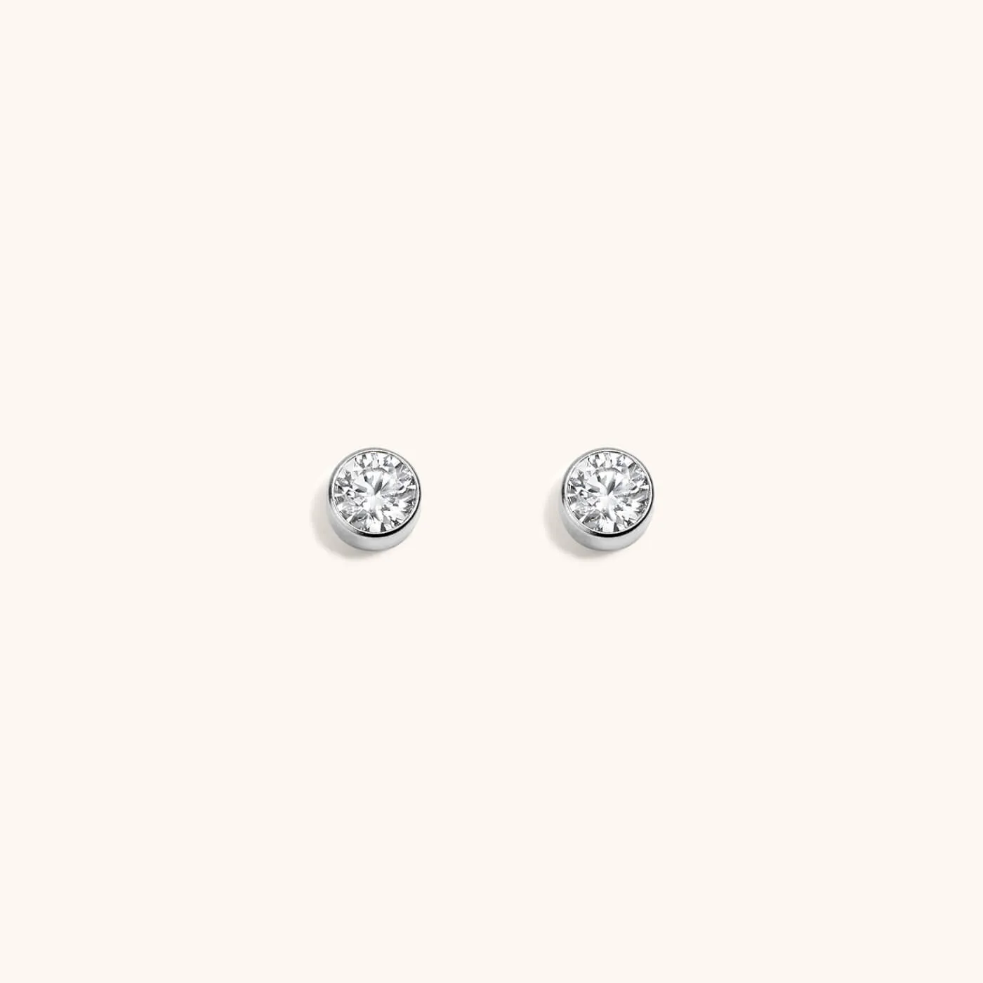 Tiny Crystal Studs in Titanium sold by Maison Miru product image thumbnail 5