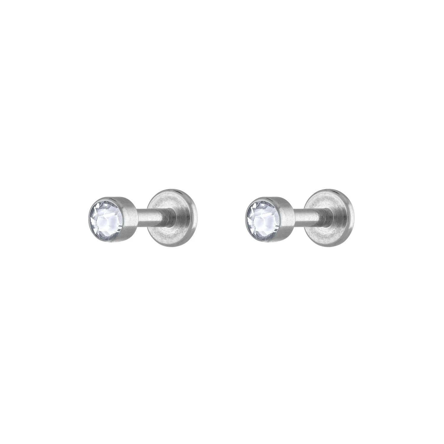 Sample Item: Tiny Crystal Nap Earrings sold by Maison Miru product image thumbnail 5