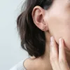 Sample Item: Pave Bar Studs in Sterling Silver sold by Maison Miru