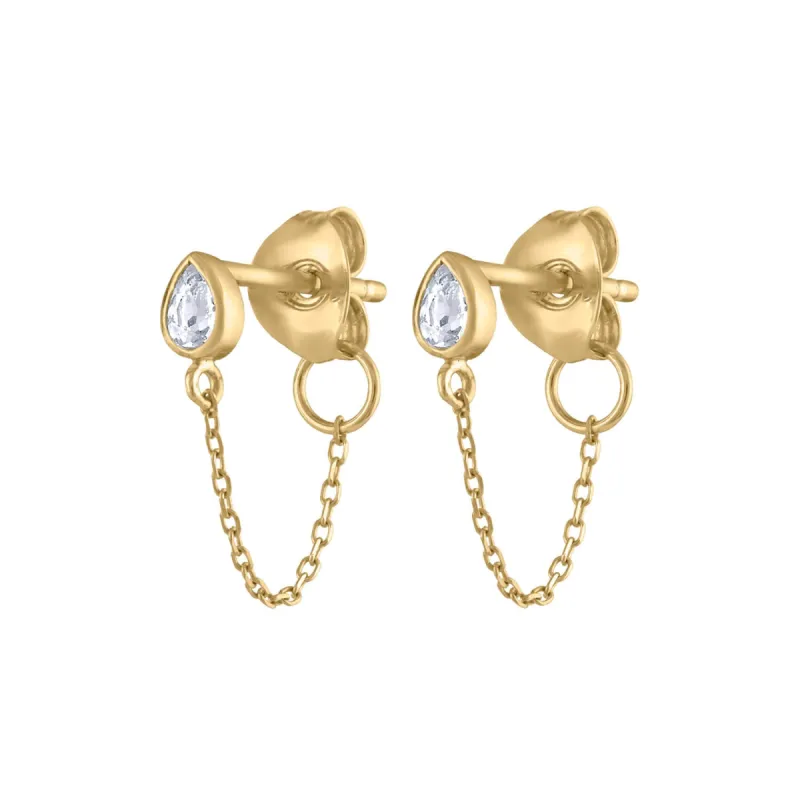 Colette Earrings in 14k Gold sold by Maison Miru