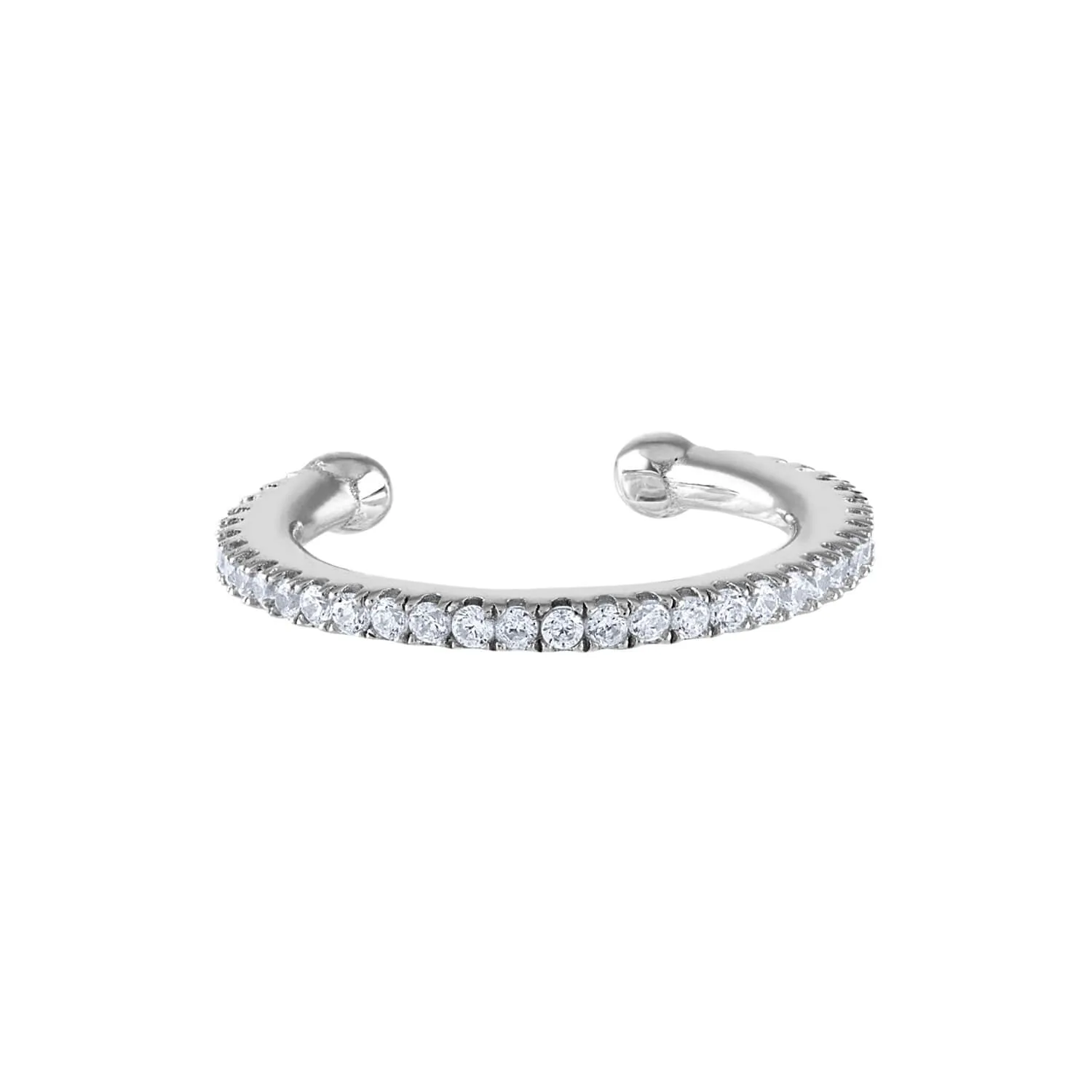 Eternity Ear Cuff in Sterling Silver - 16mm sold by Maison Miru