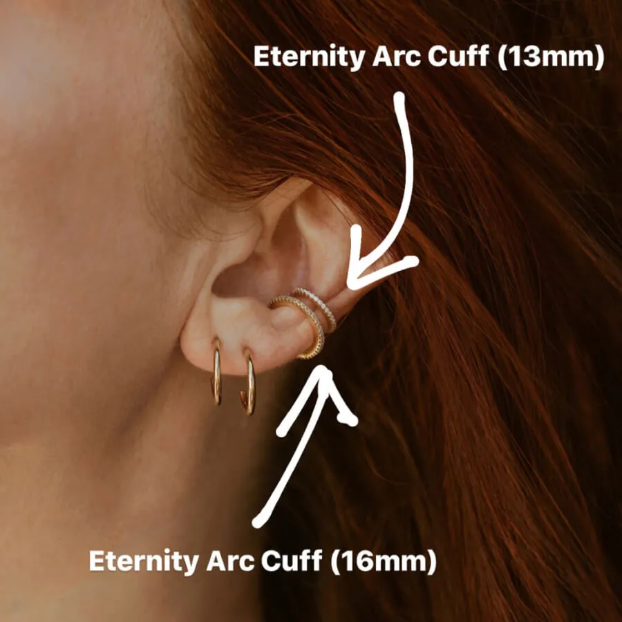 Eternity Ear Cuff in Sterling Silver - 16mm sold by Maison Miru product image thumbnail 2