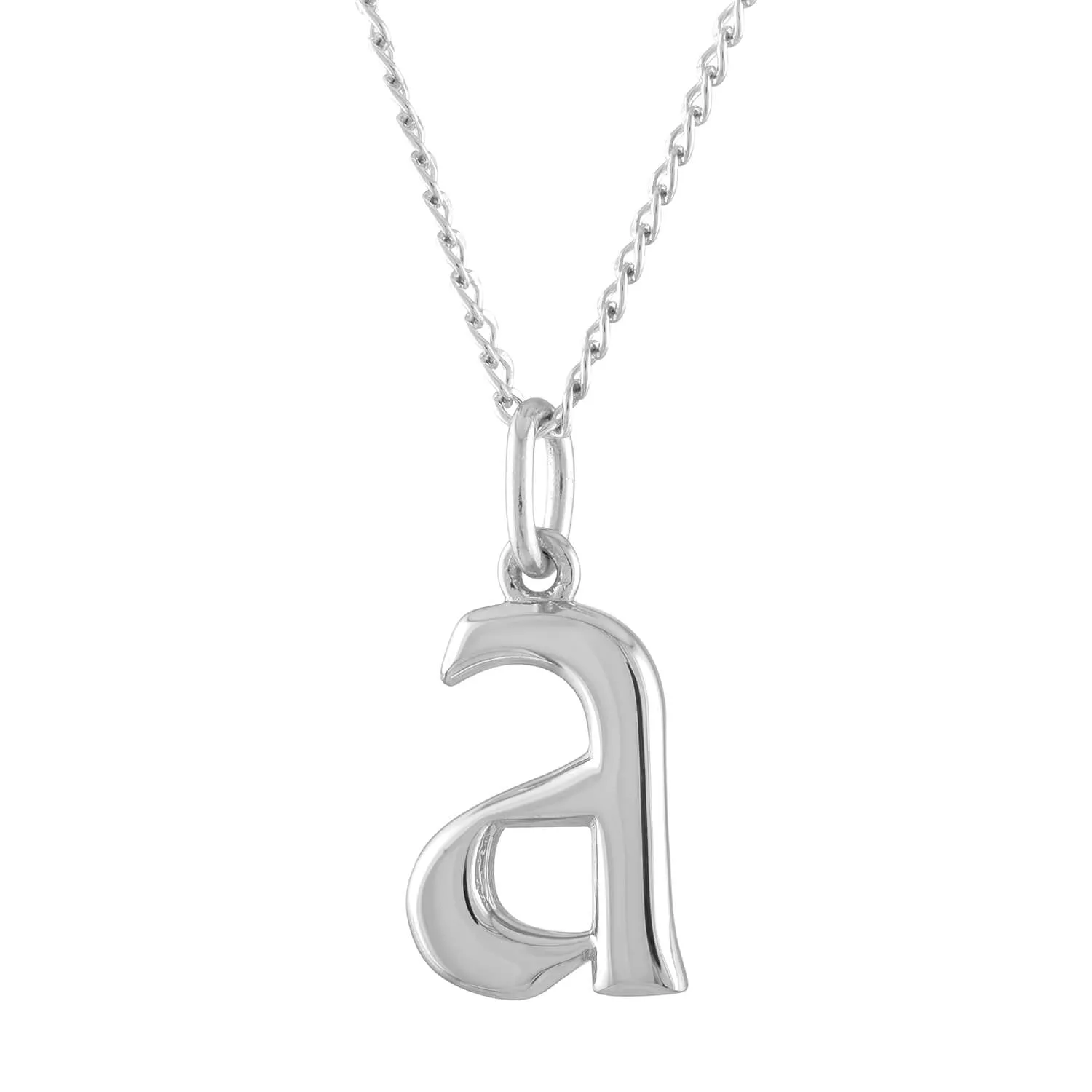 Initial Charm Necklace in Sterling Silver sold by Maison Miru product image thumbnail 2
