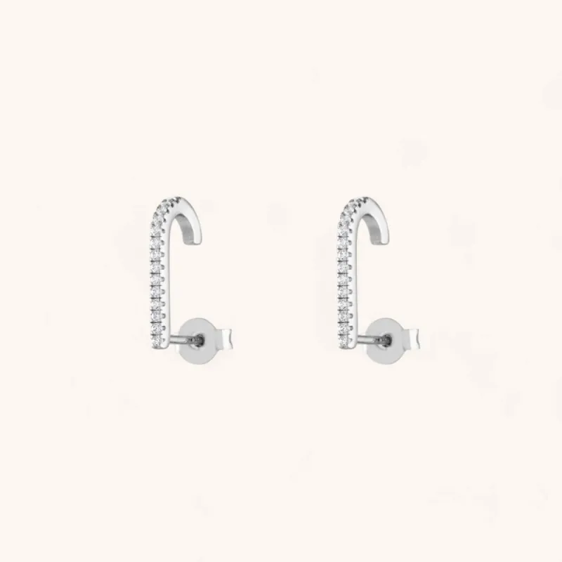 Celestial Hook Earrings in Sterling Silver sold by Maison Miru