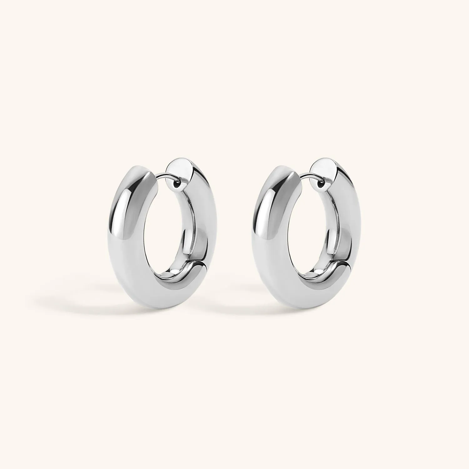 Mini Every Body Hoops in Titanium sold by Maison Miru product image thumbnail 5