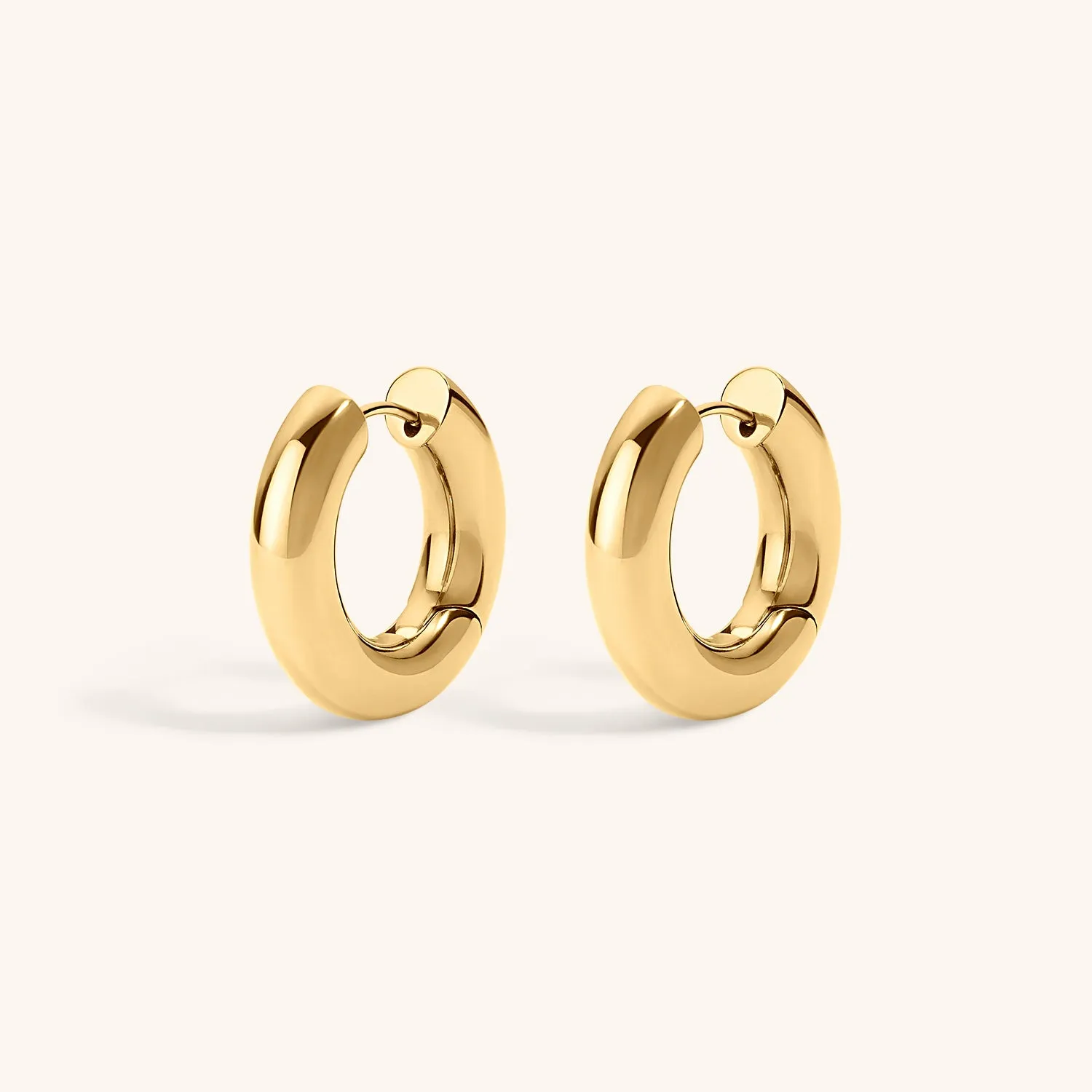 Mini Every Body Hoops in Titanium sold by Maison Miru