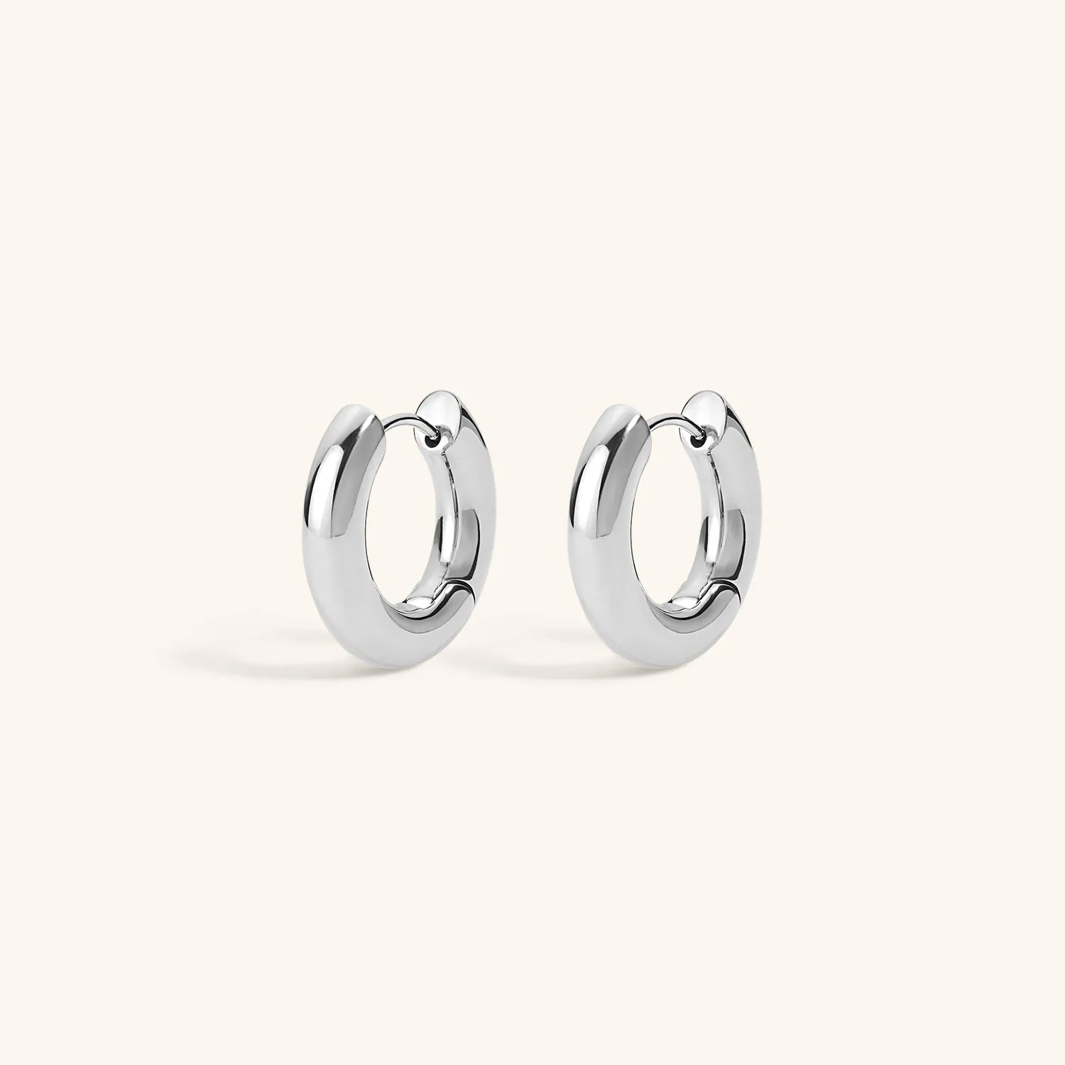 Micro Every Body Hoops in Titanium sold by Maison Miru product image thumbnail 5