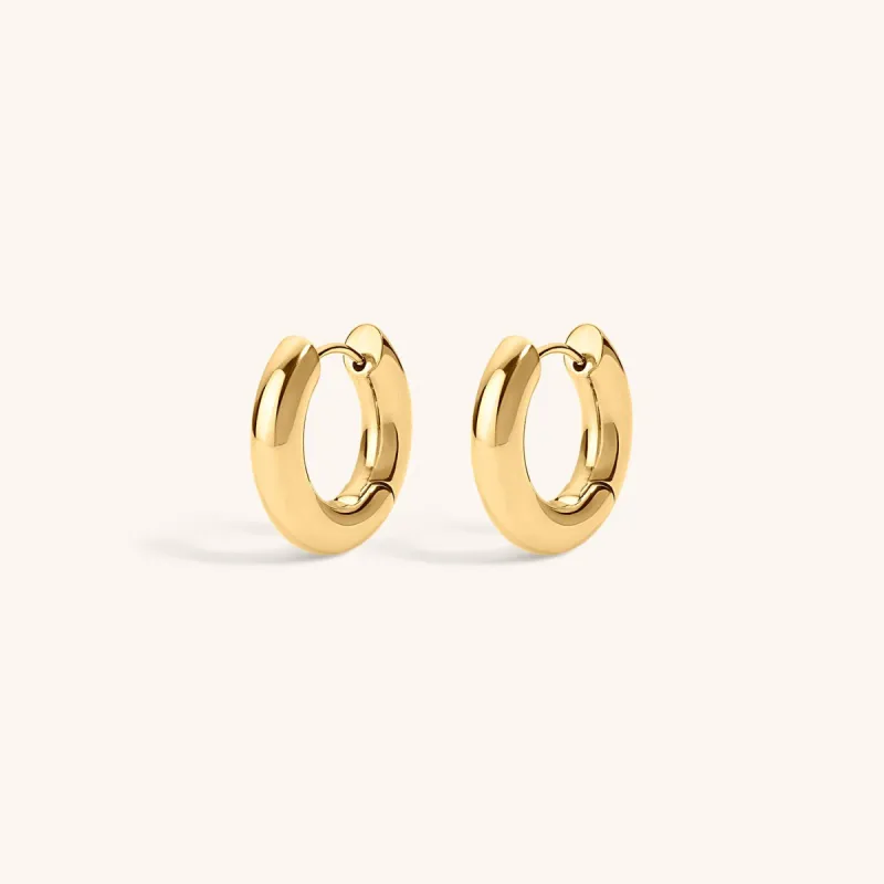 Micro Every Body Hoops in Titanium sold by Maison Miru