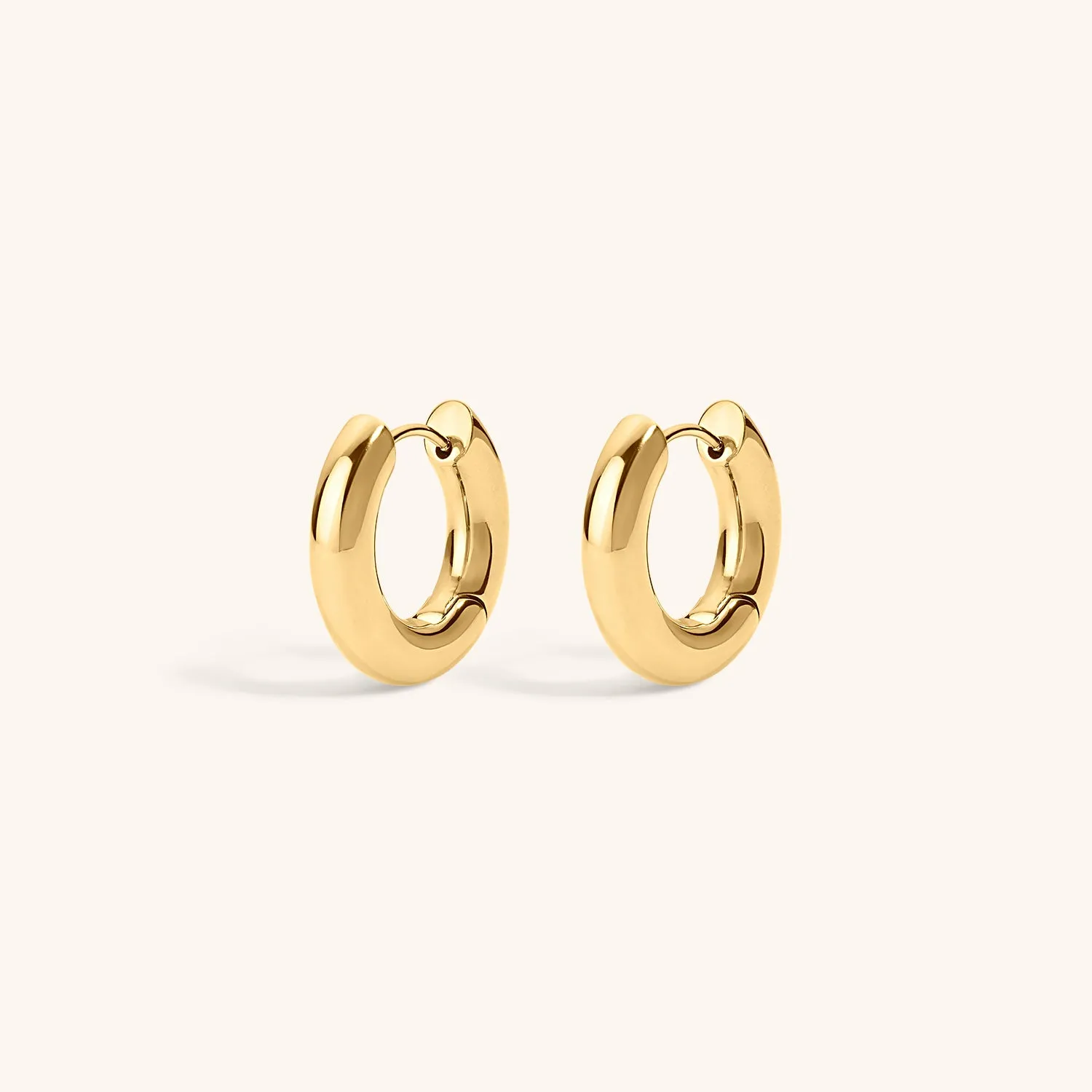 Micro Every Body Hoops in Titanium sold by Maison Miru