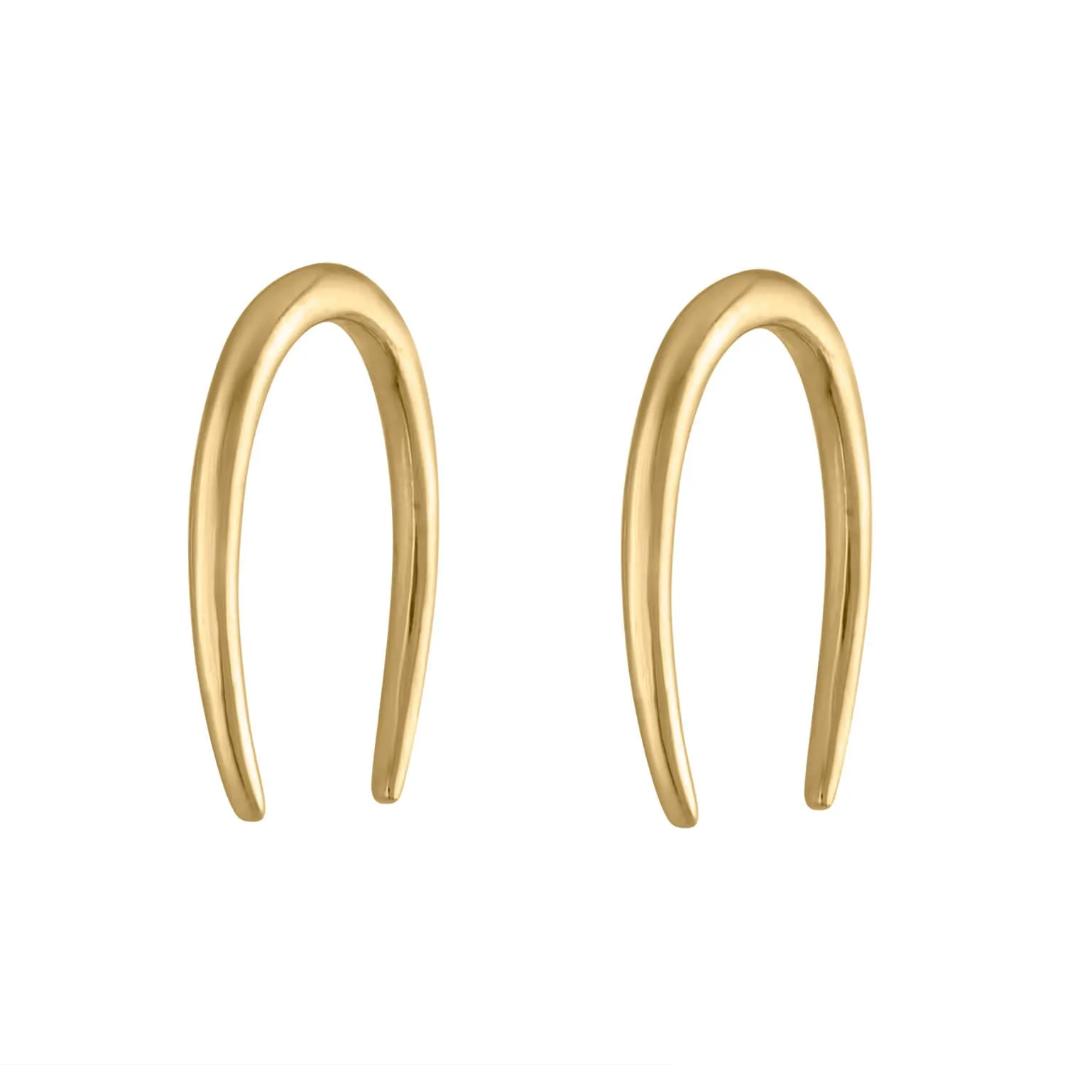 Sample Item: Large Whisper Open Hoop Earrings - 16G sold by Maison Miru