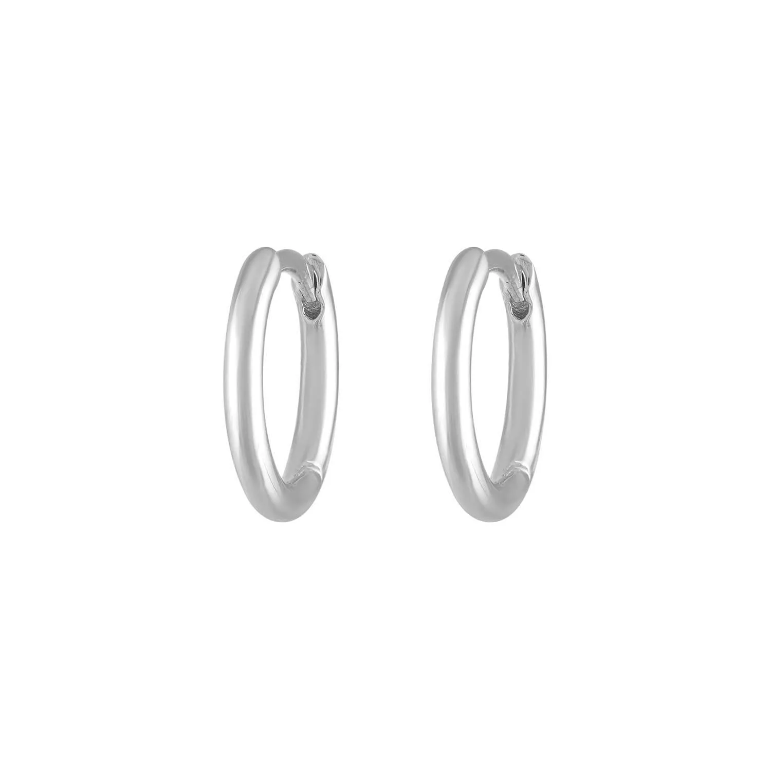 Classic Huggie Hoops in Sterling Silver sold by Maison Miru