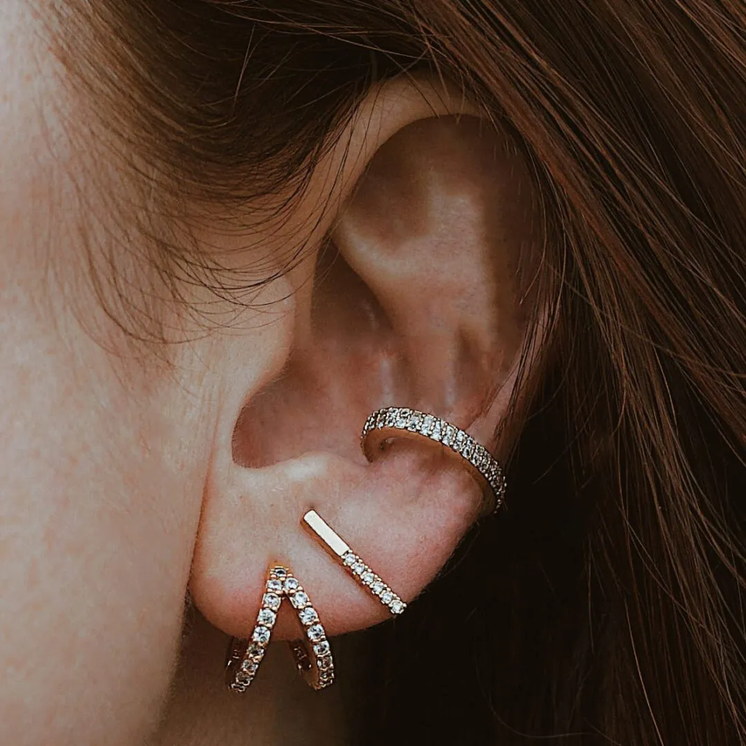 Sample Item: Double Eternity Ear Cuff sold by Maison Miru product image thumbnail 2