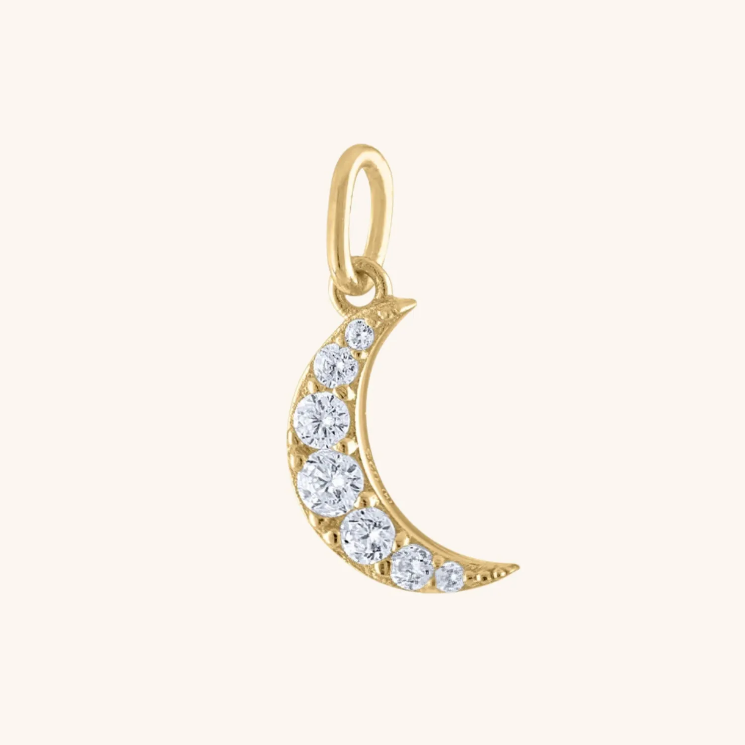 Sample Item: Mini Pave Moon Charm sold by Maison Miru product image thumbnail 2