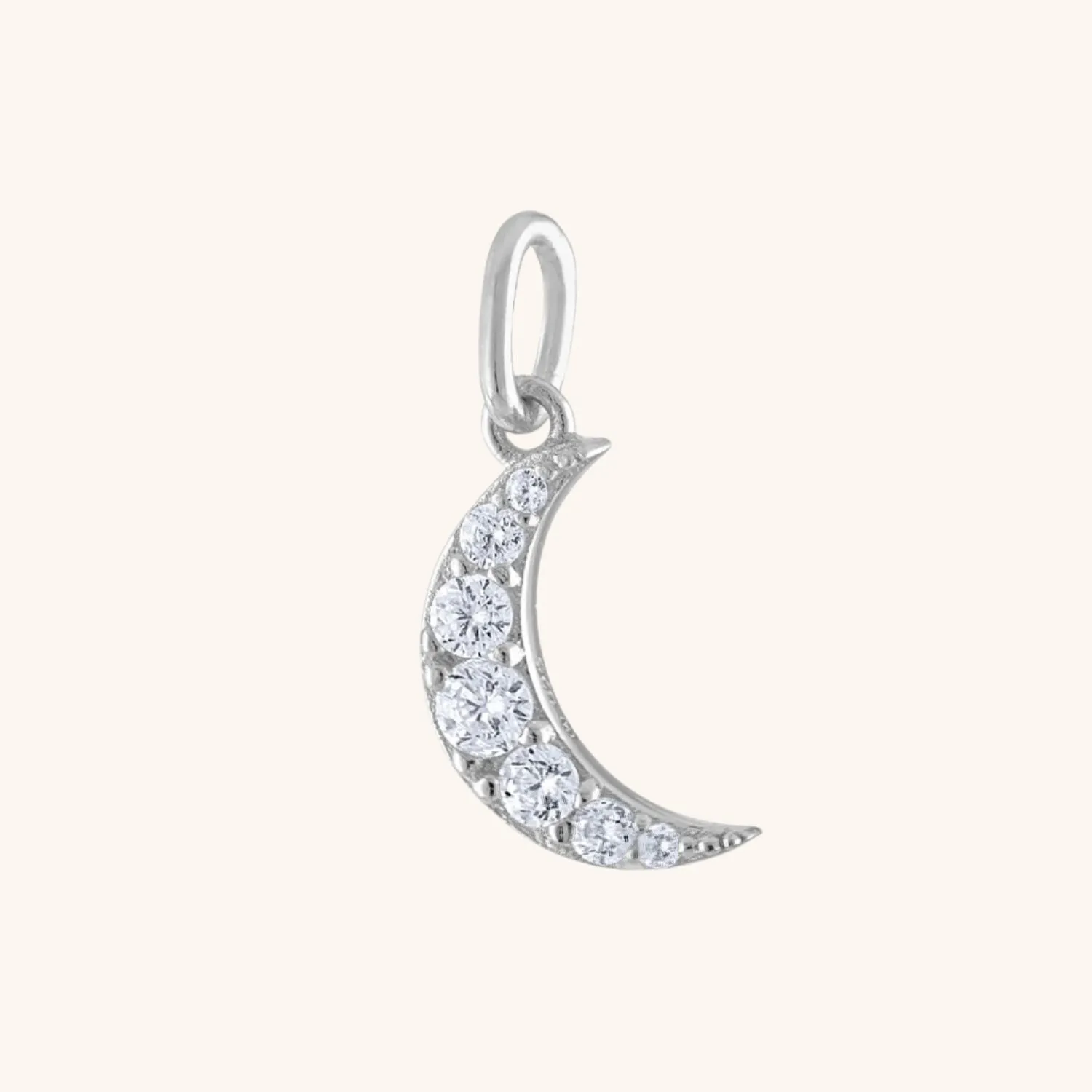 Sample Item: Mini Pave Moon Charm sold by Maison Miru