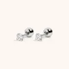 Sample Item: Celestial Crystal Studs in Titanium sold by Maison Miru
