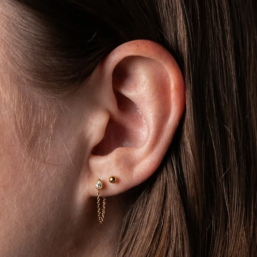 Sample Item: Little Sphere Studs in Titanium sold by Maison Miru product image thumbnail 3