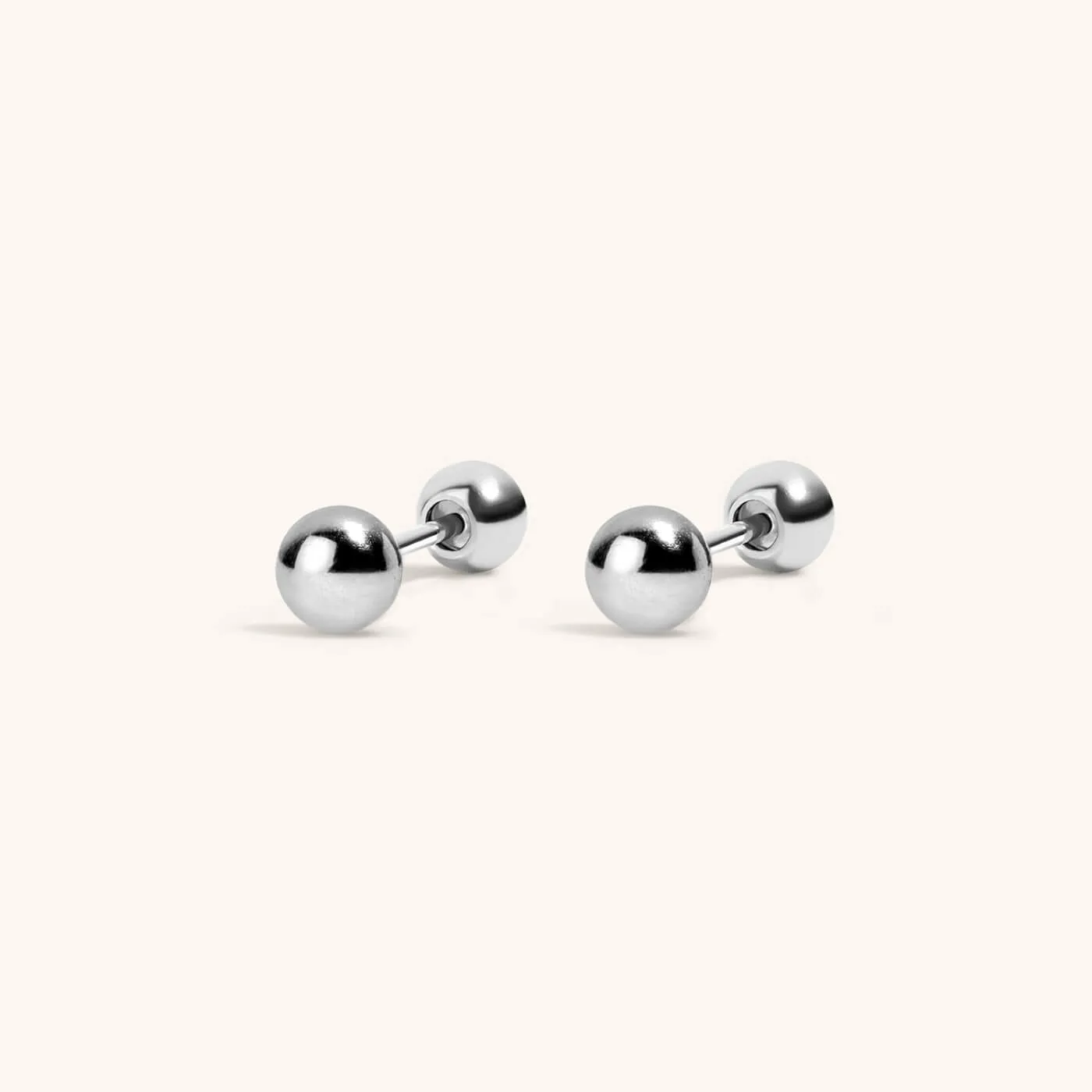 Sample Item: Little Sphere Studs in Titanium sold by Maison Miru product image thumbnail 4