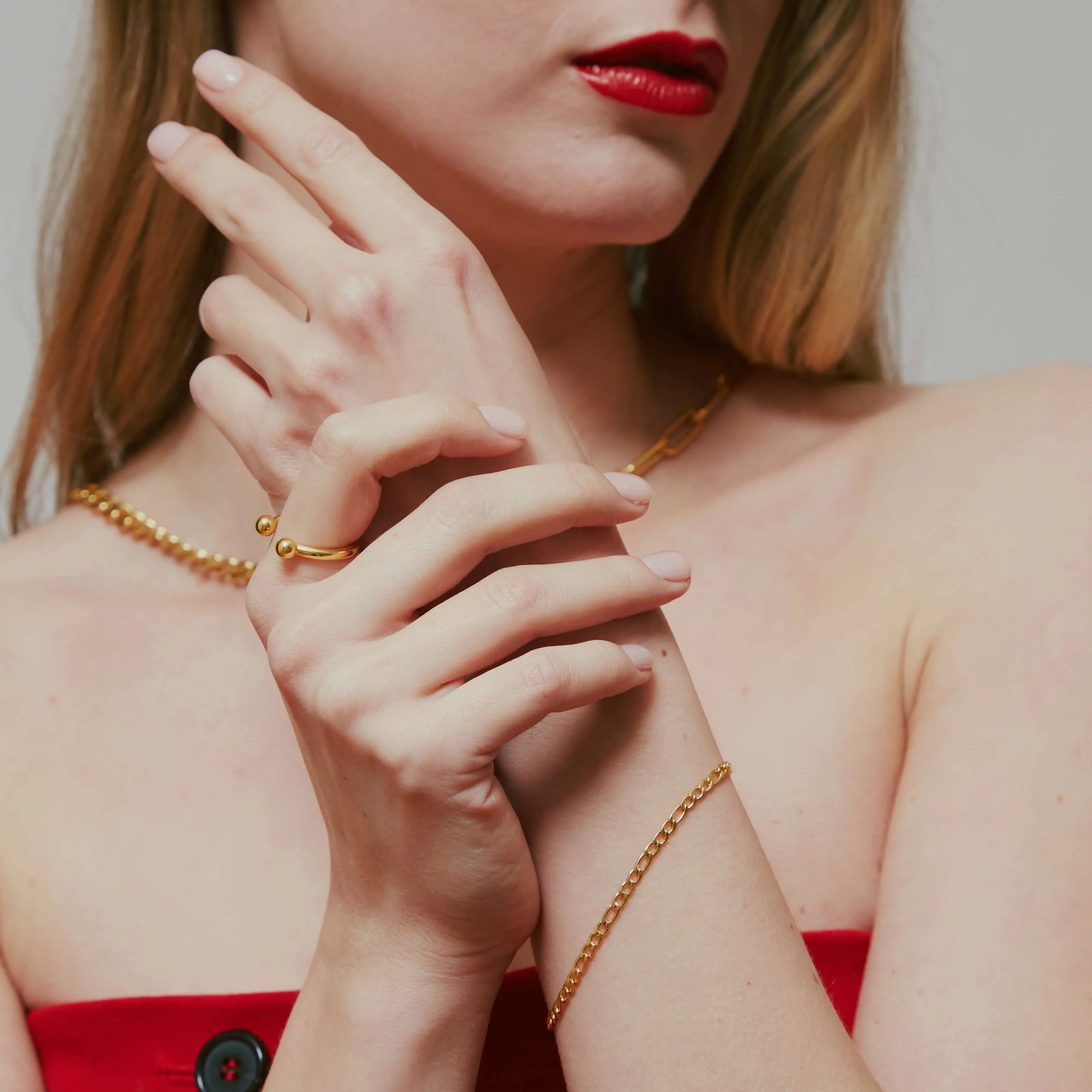 Sample Item: Floating Sphere Stacking Ring II sold by Maison Miru product image thumbnail 5