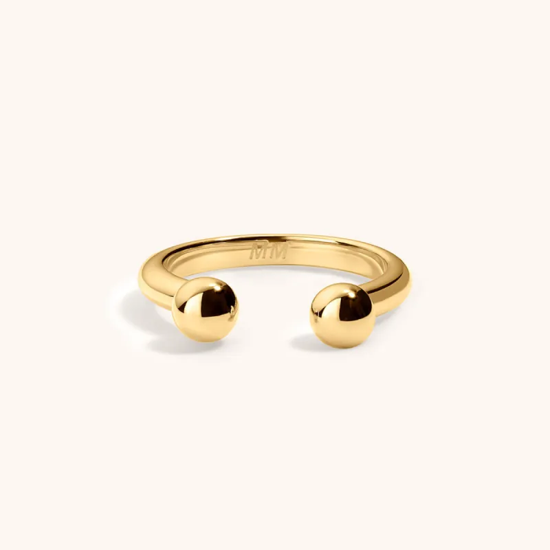 Sample Item: Floating Sphere Stacking Ring II sold by Maison Miru