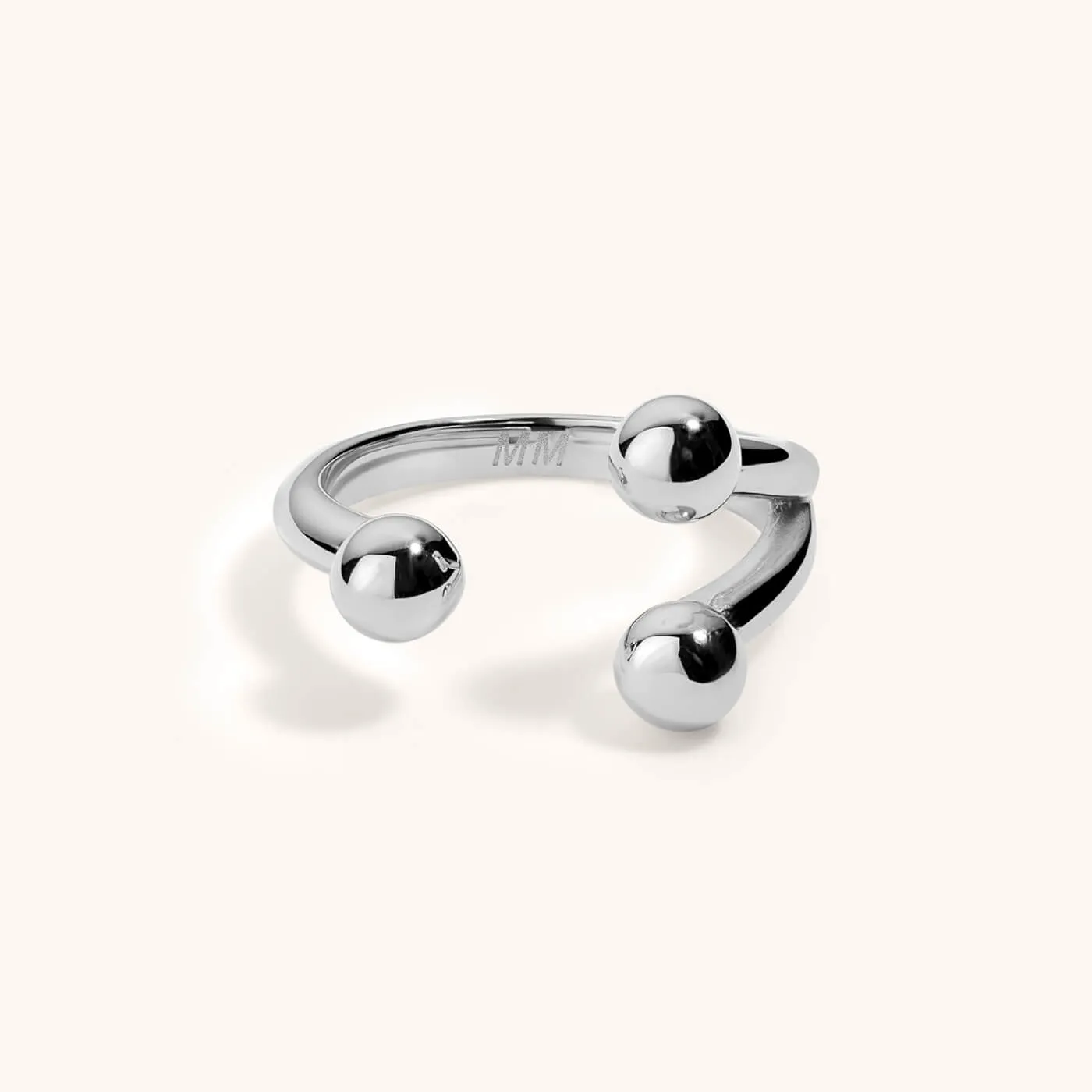 Sample Item: Floating Sphere Stacking Ring III sold by Maison Miru product image thumbnail 3