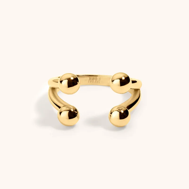 Sample Item: Floating Sphere Stacking Ring IV sold by Maison Miru