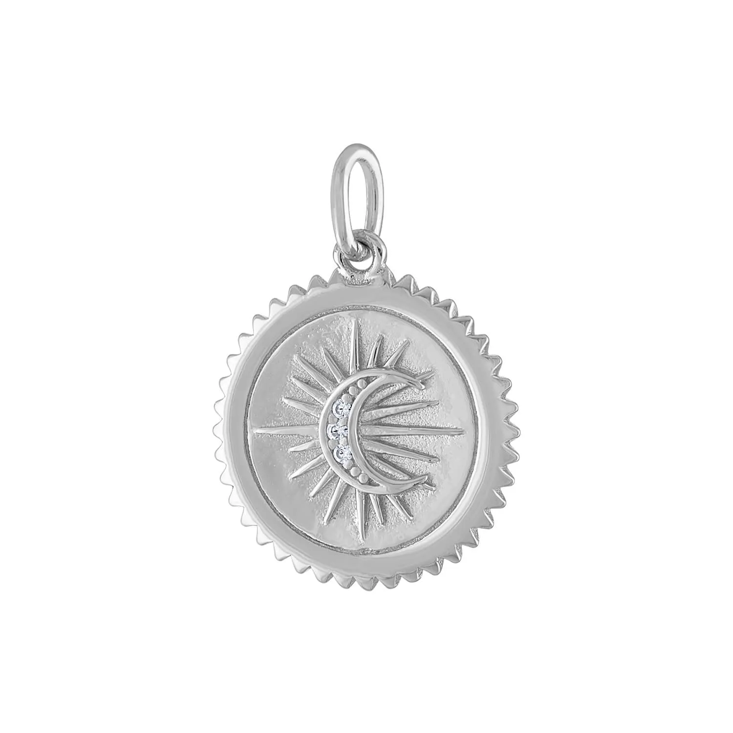 Pave Moon Medallion sold by Maison Miru product image thumbnail 2