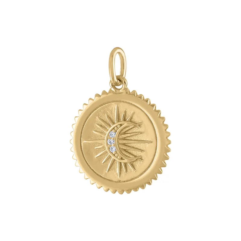 Pave Moon Medallion sold by Maison Miru