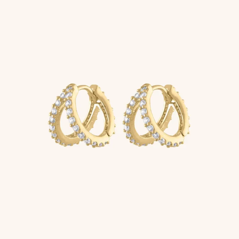 Sample Item: Infinite Huggie Earrings sold by Maison Miru
