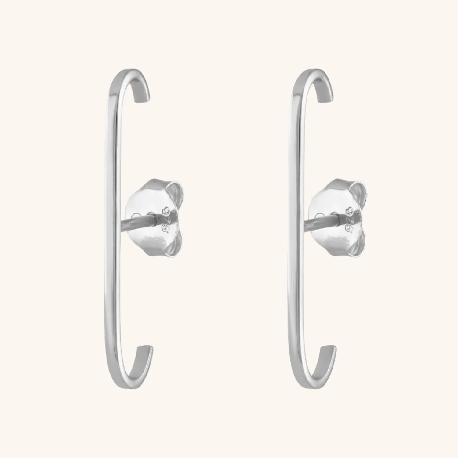 Sample Item: Classic Suspender Earrings in Sterling Silver sold by Maison Miru